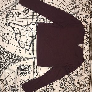 Long sleeve crop top
